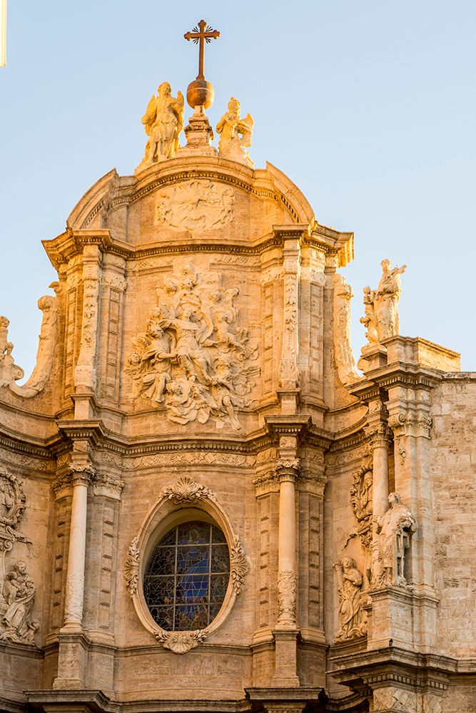 Door of the irons for the Valencia Cathedral, Plaza de la Reina, Valencia, Spain.
